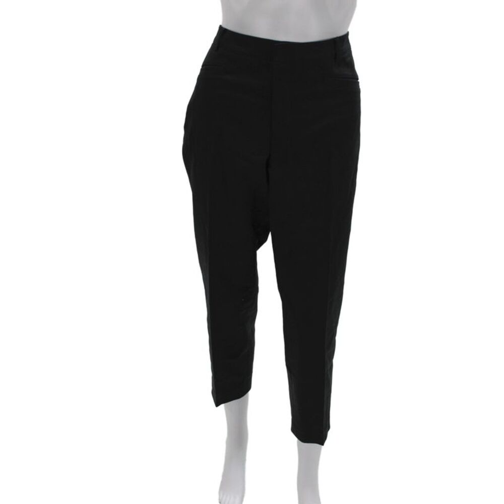 Club Monaco Womens Ankle Pants Black 65% Cotton Zip Size 12